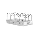 Axyaa Pot Lid Holder Slide Out Organizer for Kitchen Pots, Pans & Dishes