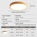 Axyaa Wood Grain LED Ceiling Light for Kitchen Living Room Bedroom