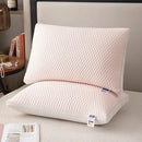 Axyaa Summer Feather Silk Pillow with Cool Doudou Ice Silk, Breathable Mesh Edge
