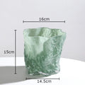 Axyaa Glass Vase Hydroponic Flower Pot Desk Decor Floral Arrangement Vase