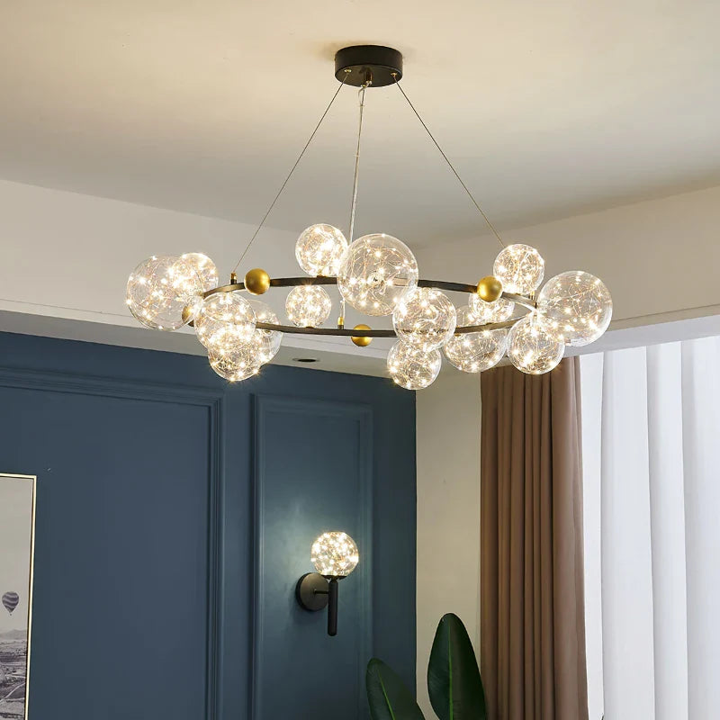 Axyaa Star Bright LED Chandeliers for Romantic Indoor Lighting