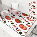 Axyaa Fruit Print Drying Mat for Kitchen, Absorbent & Anti-Slip Placemat