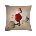 Axyaa Santa Claus Cartoon Decorative Pillowcase 45X45CM