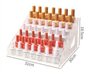 Axyaa Acrylic Nail Polish Organizer Jewelry Stand Manicure Storage - 7 Layers Display Shelf