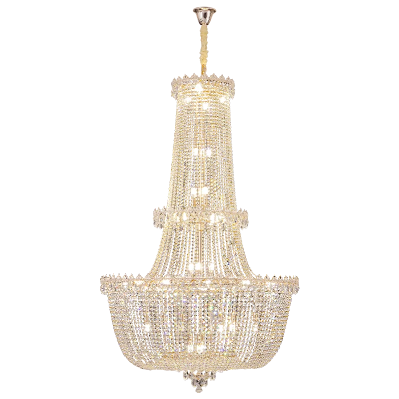 Axyaa Crystal Villa Chandelier - Modern Light Luxury Living Room Hall Lighting