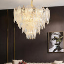 Axyaa Modern Luxury Crystal Chandelier for Living Room and Restaurant