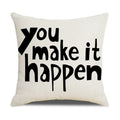 Axyaa Nordic Decorative Cushion Covers in Black & White for Sofa, Bed, Party
