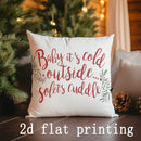 Axyaa Christmas-themed Pillow Cover for Sofa, Bedroom, Car - Rectangular Cushion