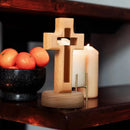 Axyaa Wood Cross Crucifix with Standing Jesus, Religious Christian Ornament