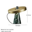 Axyaa Marble Table Lamp: Minimalist Modern Luxury Stone Light for Bedroom or Hotel