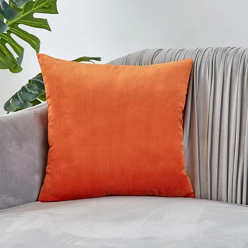 Axyaa Velvet Cushion Cover for Nordic Home Decor, Sofa Throw Pillow Case