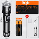 Axyaa SuperBright 1000M Outdoor Flashlight Torch Rechargeable Lithium Battery