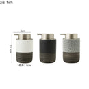 Axya Ceramic Soap & Lotion Dispenser Set - Shampoo, Hand Sanitizer, Shower Gel Bottles