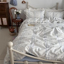 Axyaa Pastoral Blue Jasmine Series 4-Piece Sheet Set, Skin-Friendly & Breathable