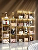 Axyaa Handbag Organizer Storage Box Display Showcase - Dustproof Acrylic Holder