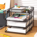 Axyaa Mesh Desk Organizer File Tray Rack Shelf for Office Document Storage