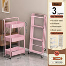 Axyaa Floor-to-Ceiling Multi-layer Service Cart for Kitchen Storage