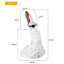 Axyaa Space Shuttle Rocket Table Lamp: USB Rechargeable 3D Print Night Light