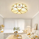 Axyaa Vintage Copper Ceiling Light: Industrial Retro Round Lamp for Home Lighting