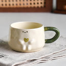 Axyaa Butterfly Ceramic Coffee Cup Tea Mug Camellia Flower Home Breakfast Gift