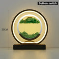 Axyaa Sand Art Table Lamp: Natural Landscape Sand Painting LED Light Rotation Home Decor