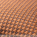 Axyaa Modern Leather Woven Orange Square Pillow