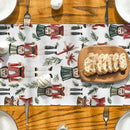 Nutcracker Gift Plant Fir Table Runner by Axyaa