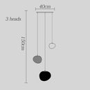 Axyaa Modern Stair Chandelier Pendant Light - LED Ceiling Lamp for Living Room