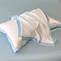 Axyaa Ice Silk Pillowcase Pair 2025 - Wide Edge Lace Cover