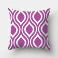 Axyaa Geometric Pattern Polyester Cushion Cover for Sofa Decor or Throw Pillow