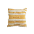 Axyaa Boho Golden Sun Fringe Velvet Pillowcase - Romantic Geometric Design