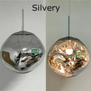 Axyaa Nordic Glass Lava LED Ceiling Pendant: Modern Indoor Living Room Kitchen Home Decor