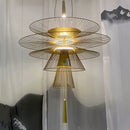 Axyaa Modern Metal Pendant Lights LED Chandelier for Luxury Ceiling Decor