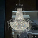 Axyaa French Villa Crystal Chandelier - Elegant Indoor Staircase Suspension Light
