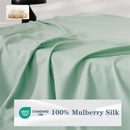 Axyaa Mulberry Silk Fitted Bed Sheet 140/160x200 - Premium Smooth Mattress Cover