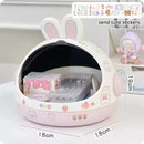 Axyaa Desktop Rabbit Storage Box Organizer for Girls' Accessories & Stationery