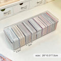 Axyaa Acrylic Card Storage Box for Popmart Cards - Small, Transparent, Self-Printed Organizer