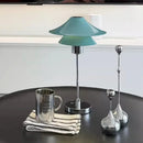 Axyaa Bauhaus Cream Bedside Table Lamps for Stylish Minimalist Home Decor.
