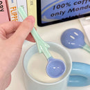 Axyaa Tulip Ceramic Spoon: Cute Milk Ice Cream Dessert Soup Tableware