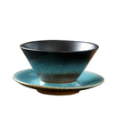 Axyaa Retro Flower Ceramic Coffee Cup Set - Japanese Style Home Decor