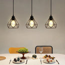 Axyaa Industrial Black Pendant Light Fixture, E27 Base for Hallway and Balcony