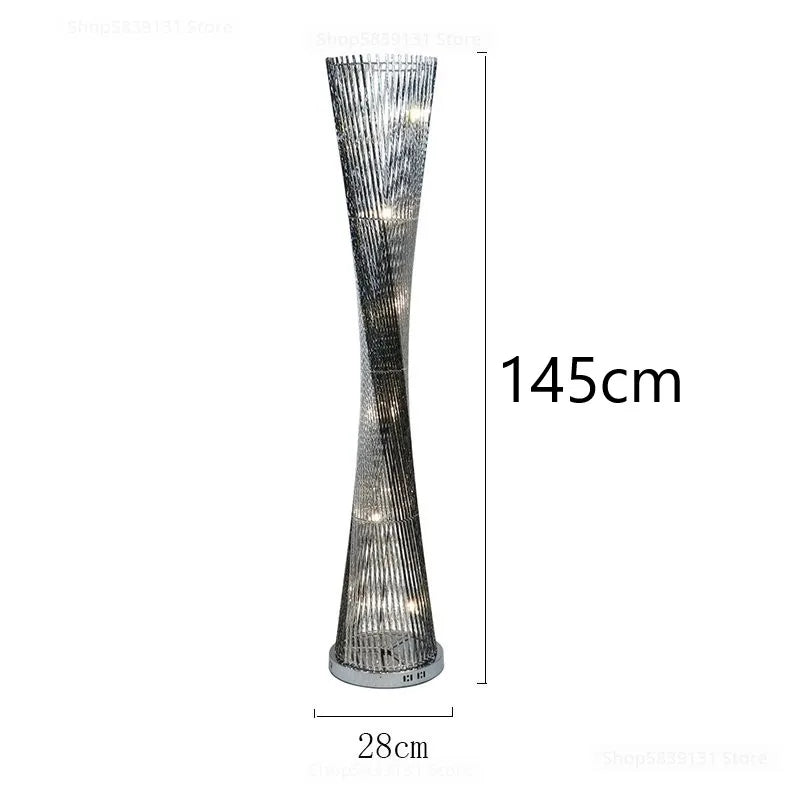 Axya Aluminum Tower Floor Lamp for Living Room Decor