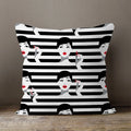Axyaa Soft Velvet Beauty Pillowcase - Black & White Plush Cushion Cover