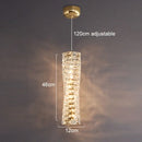 Axyaa Crystal Pendant Lights: Modern Luxury Bedroom & Living Room LED Chandeliers