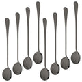 Axyaa Long-Handled Stainless Steel Soup & Dessert Spoon Set