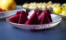 Axyaa Round Handmade Gold Border Glass Fruit Plate