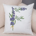 Axyaa Lavender Letter Sofa Cushion Cover for Home Car Living Room Bedroom Decor