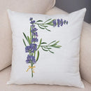 Axyaa Lavender Letter Sofa Cushion Cover for Home Car Living Room Bedroom Decor