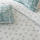 Axyaa Winter Forest Quilt Set - Reversible Bedspread Coverlet & Shams