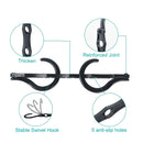 Axyaa 5-Hole Folding Hanger: Space-saving, Multifunctional, Windproof - Ideal for Apartments, Dorms, Families